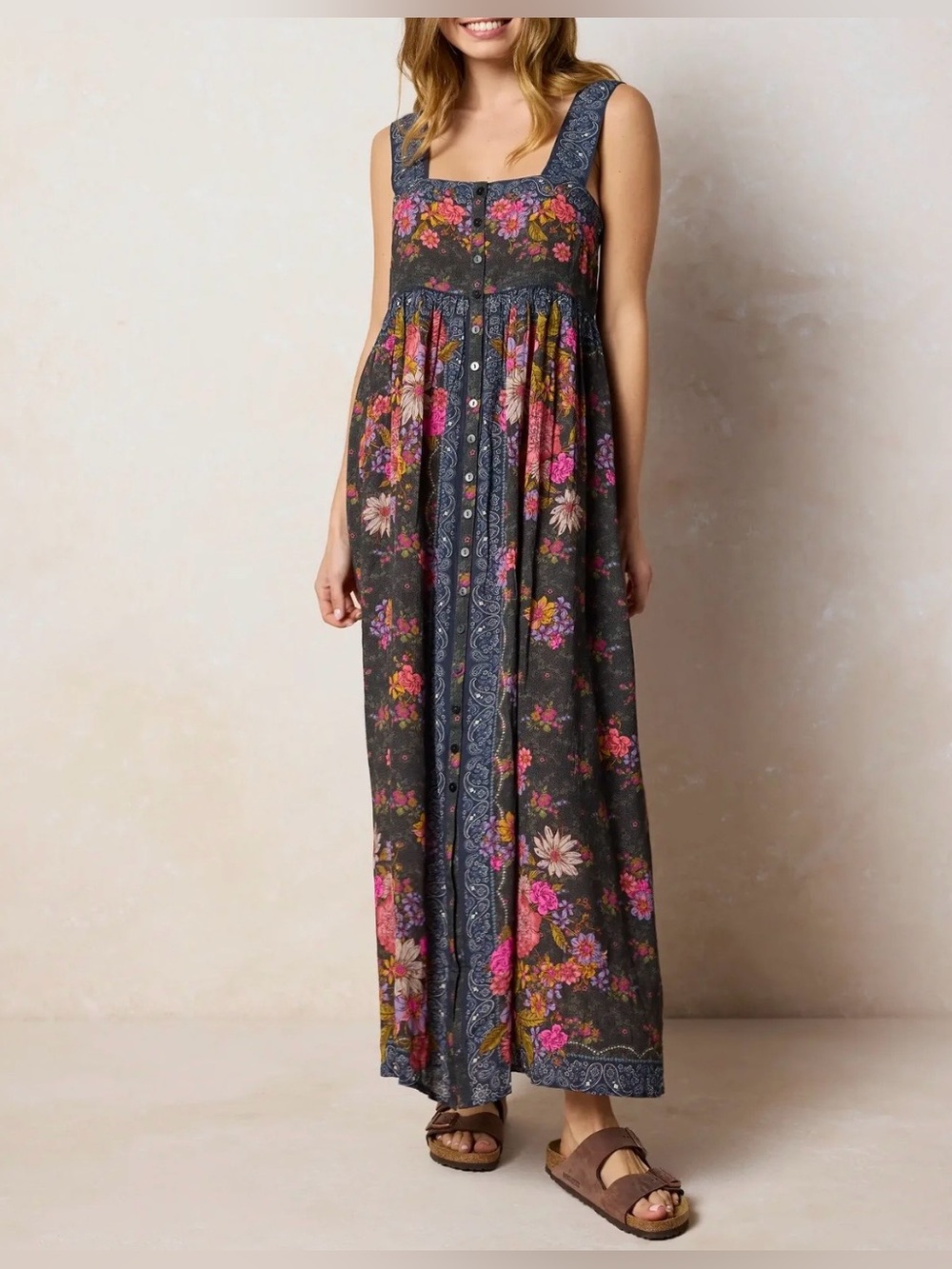 Natural Life Lucy Maxi Dress, Gray / Blue / Pink / Purple, Women’s Large - Picture 12 of 12